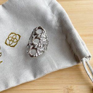 Kendra Scott Natalie Ring Silver Size M/L